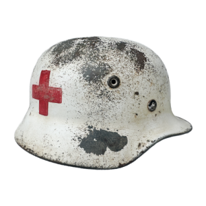 WW2 German M40 Army Medic Single Decal Helmet (Original)