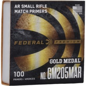 Federal Premium Gold Medal AR Match Grade Small Rifle Primers #GM205MAR