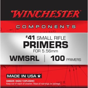 Winchester Small Rifle 5.56mm NATO-Spec Military Primers #41 Box of 1000