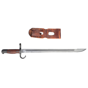 WWII Japanese Type 30 Arisaka Hooked Quillon Bayonet With Scabbard & Frog (Original)