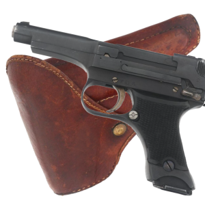 WW2 Imperial Japanese 1943 Nagoya Type 94 Matching 8mm Nambu Pistol With Holster & 2 Matching Magazines (Original)
