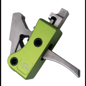 Stern Defense Hybrid 2-Stage Drop-in Small Pin Trigger for AR-15, AR-10 Style Rifles, Green/Black - H2S