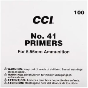 CCI Small Rifle 5.56mm NATO-Spec Military Primers #41 Box of 1000