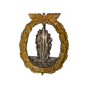 WW2 German Kreigsmarine Minesweeper Badge By Schwerin (Original)