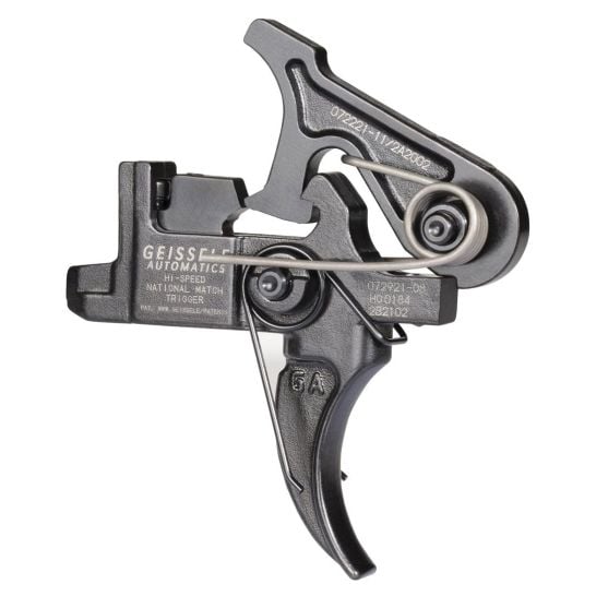 Geissele Hi-Speed National Match Large Pin Adjustable Trigger Set Two-Stage, Black