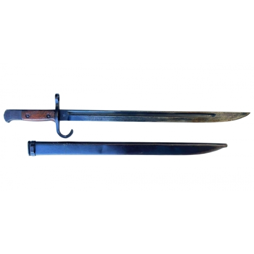 WWII Japanese Army Type 30 Arisaka Bayonet Scabbard Hooked Quillon (Original)