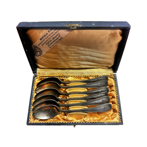WW2 Original German Third Reich “Adolf Hitler” Silver Spoon Set