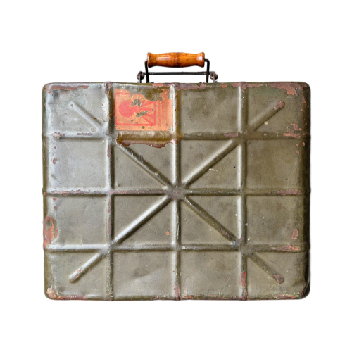 WW2 Original German Metal M24 Stick Grenade Case Dated 1935 With 4 Original Stick Grenades (Original) - Image 3