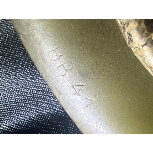 WW2 German Third Reich Italian M33 SS Military Double-Decal Helmet (Original) - Image 3